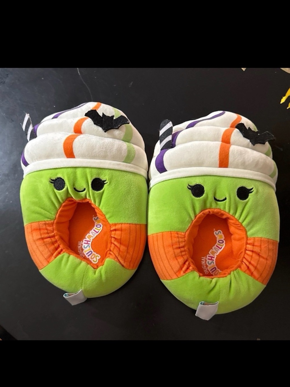Squishmallows Halloween Latte Slippers Sz8-9